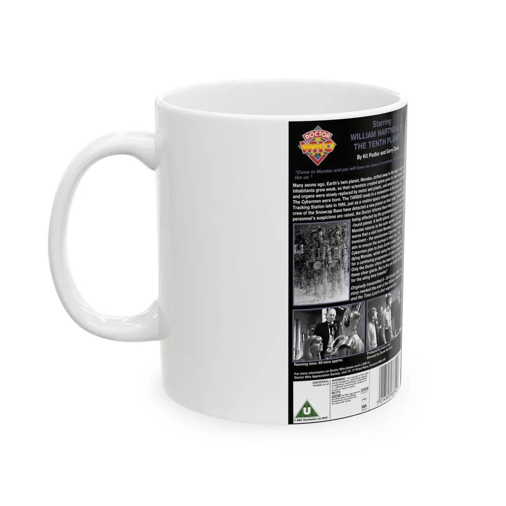 DOCTOR WHO THE TENTH PLANET (VHS COVER) - White Coffee Mug-Go Mug Yourself