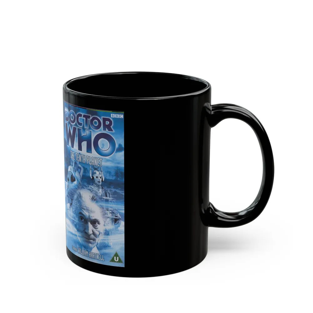 DOCTOR WHO THE TENTH PLANET WILLIAM HARTNELL (VHS COVER) - Black Coffee Mug-Go Mug Yourself