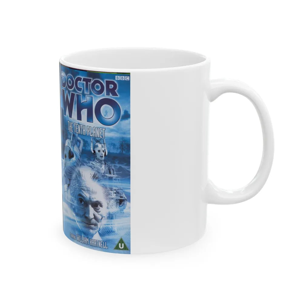 DOCTOR WHO THE TENTH PLANET WILLIAM HARTNELL (VHS COVER) - White Coffee Mug-Go Mug Yourself