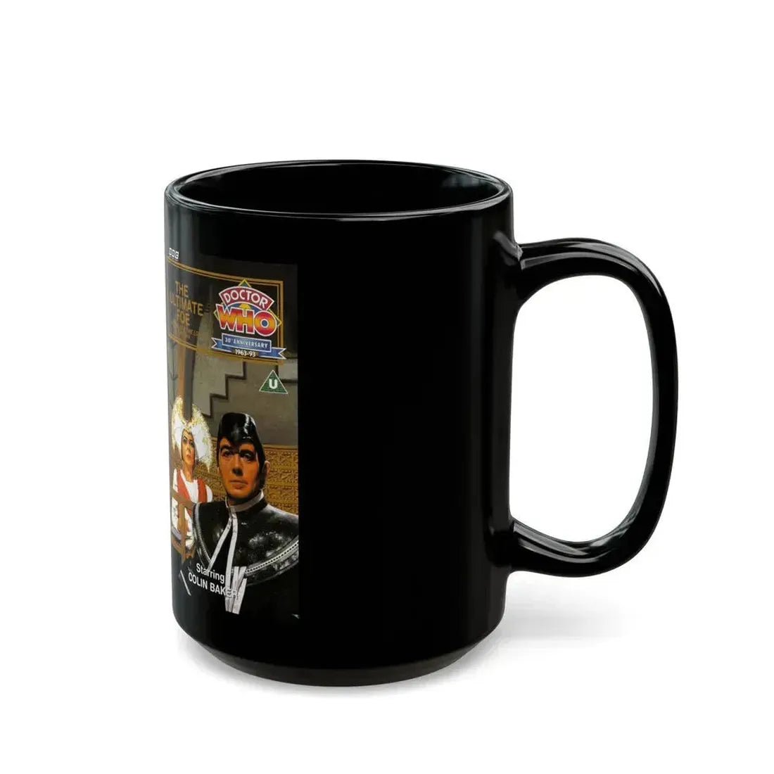 DOCTOR WHO THE ULTIMATE FOE (VHS COVER) - Black Coffee Mug - Go Mug Yourself