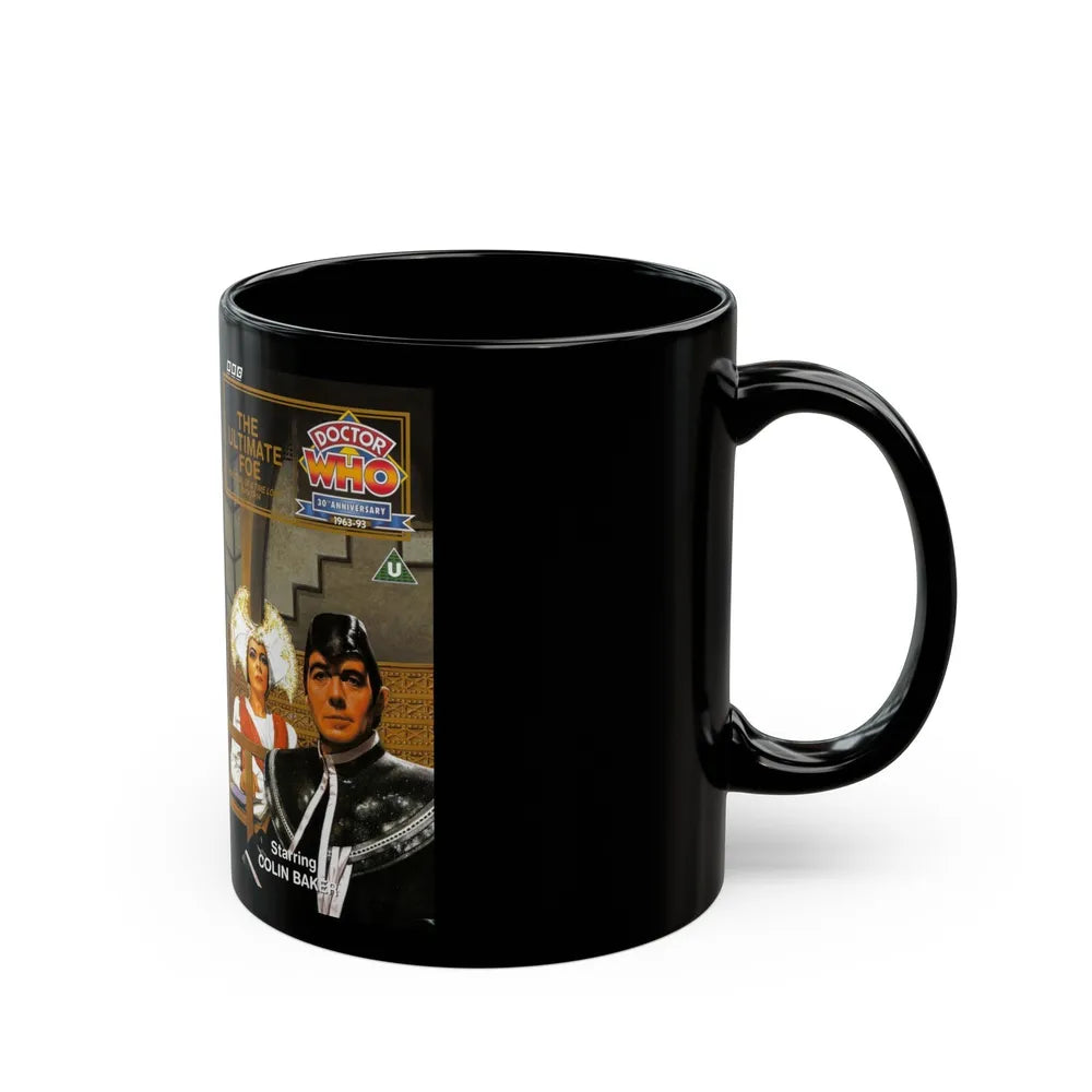 DOCTOR WHO THE ULTIMATE FOE (VHS COVER) - Black Coffee Mug-Go Mug Yourself