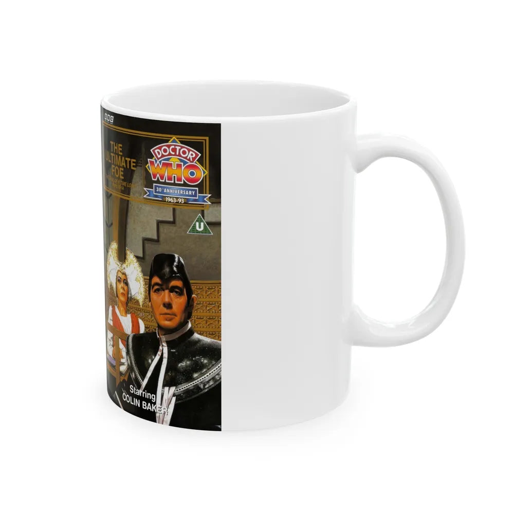 DOCTOR WHO THE ULTIMATE FOE (VHS COVER) - White Coffee Mug-Go Mug Yourself