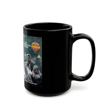 DOCTOR WHO THE UNDERWATER MENACE (VHS COVER) - Black Coffee Mug-Go Mug Yourself