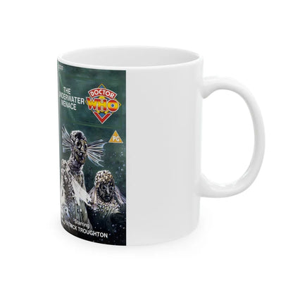 DOCTOR WHO THE UNDERWATER MENACE (VHS COVER) - White Coffee Mug-Go Mug Yourself