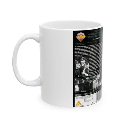 DOCTOR WHO THE UNDERWATER MENACE (VHS COVER) - White Coffee Mug - Go Mug Yourself