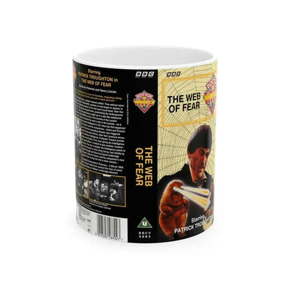 DOCTOR WHO THE WEB OF FEAR (VHS COVER) - White Coffee Mug 11oz - Go Mug Yourself