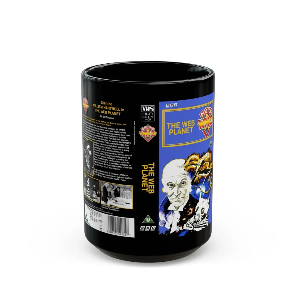 DOCTOR WHO THE WEB PLANET (VHS COVER) - Black Coffee Mug-15oz-Go Mug Yourself