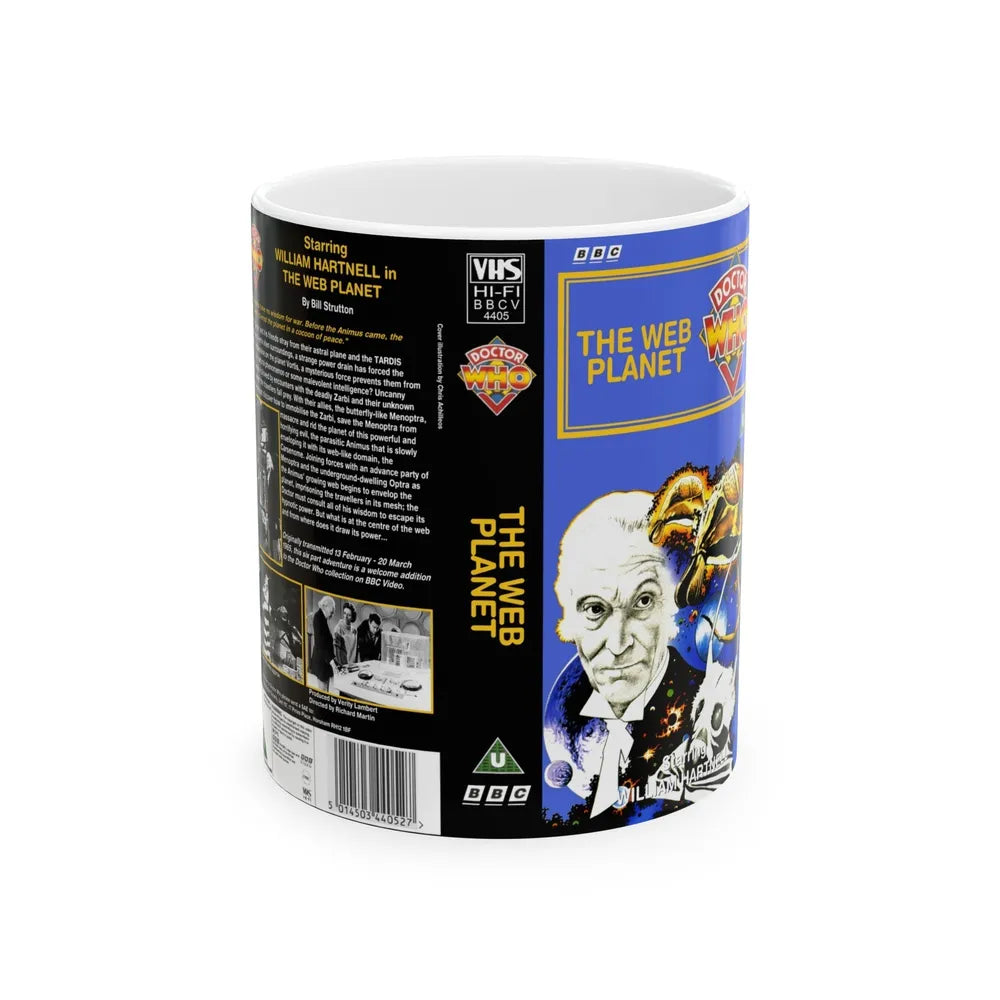 DOCTOR WHO THE WEB PLANET (VHS COVER) - White Coffee Mug-11oz-Go Mug Yourself