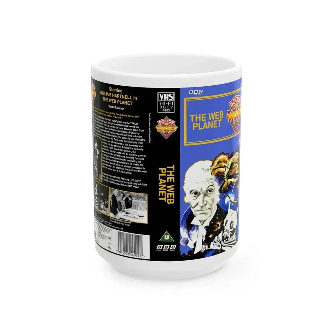 DOCTOR WHO THE WEB PLANET (VHS COVER) - White Coffee Mug 15oz - Go Mug Yourself
