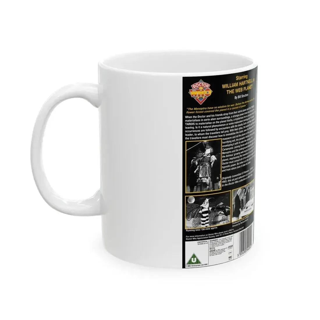 DOCTOR WHO THE WEB PLANET (VHS COVER) - White Coffee Mug - Go Mug Yourself