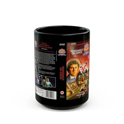 DOCTOR WHO VENGEANCE ON VAROS (VHS COVER) - Black Coffee Mug 15oz - Go Mug Yourself
