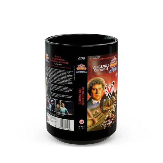 DOCTOR WHO VENGEANCE ON VAROS (VHS COVER) - Black Coffee Mug 15oz - Go Mug Yourself