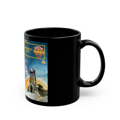 DOCTOR WHO WARRIORS GATE (VHS COVER) - Black Coffee Mug-Go Mug Yourself