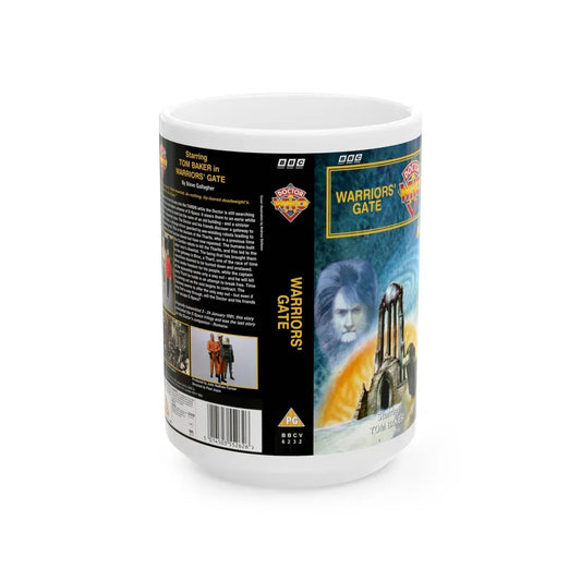 DOCTOR WHO WARRIORS GATE (VHS COVER) - White Coffee Mug-15oz-Go Mug Yourself