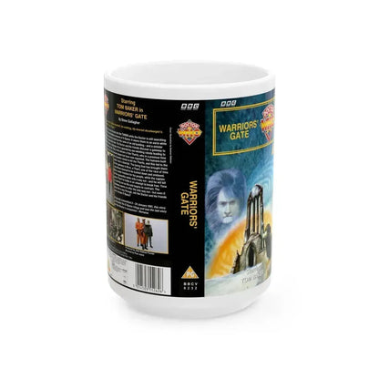 DOCTOR WHO WARRIORS GATE (VHS COVER) - White Coffee Mug 15oz - Go Mug Yourself
