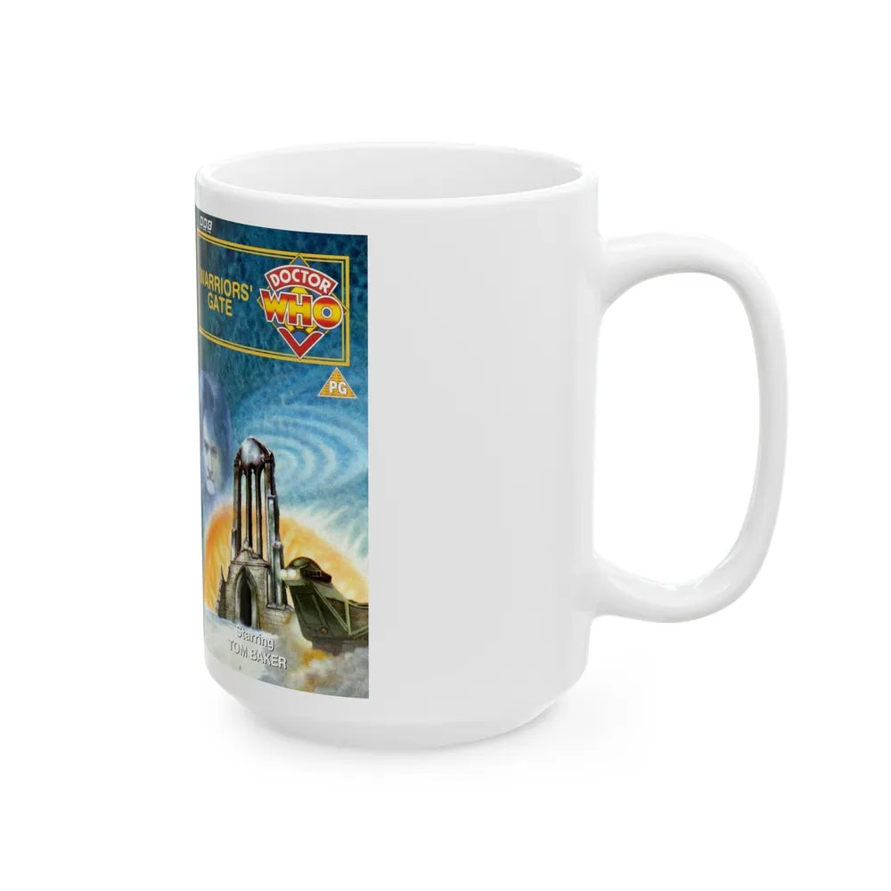 DOCTOR WHO WARRIORS GATE (VHS COVER) - White Coffee Mug-Go Mug Yourself