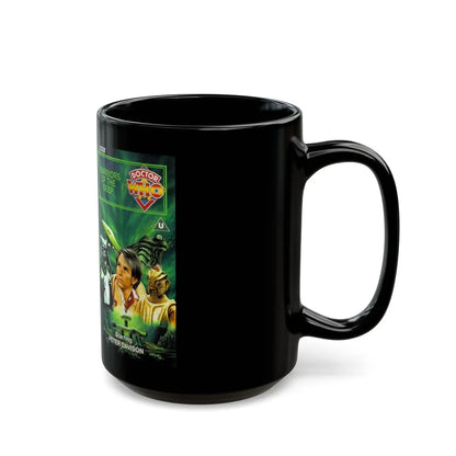 DOCTOR WHO WARRIORS OF THE DEEP (VHS COVER) - Black Coffee Mug-Go Mug Yourself