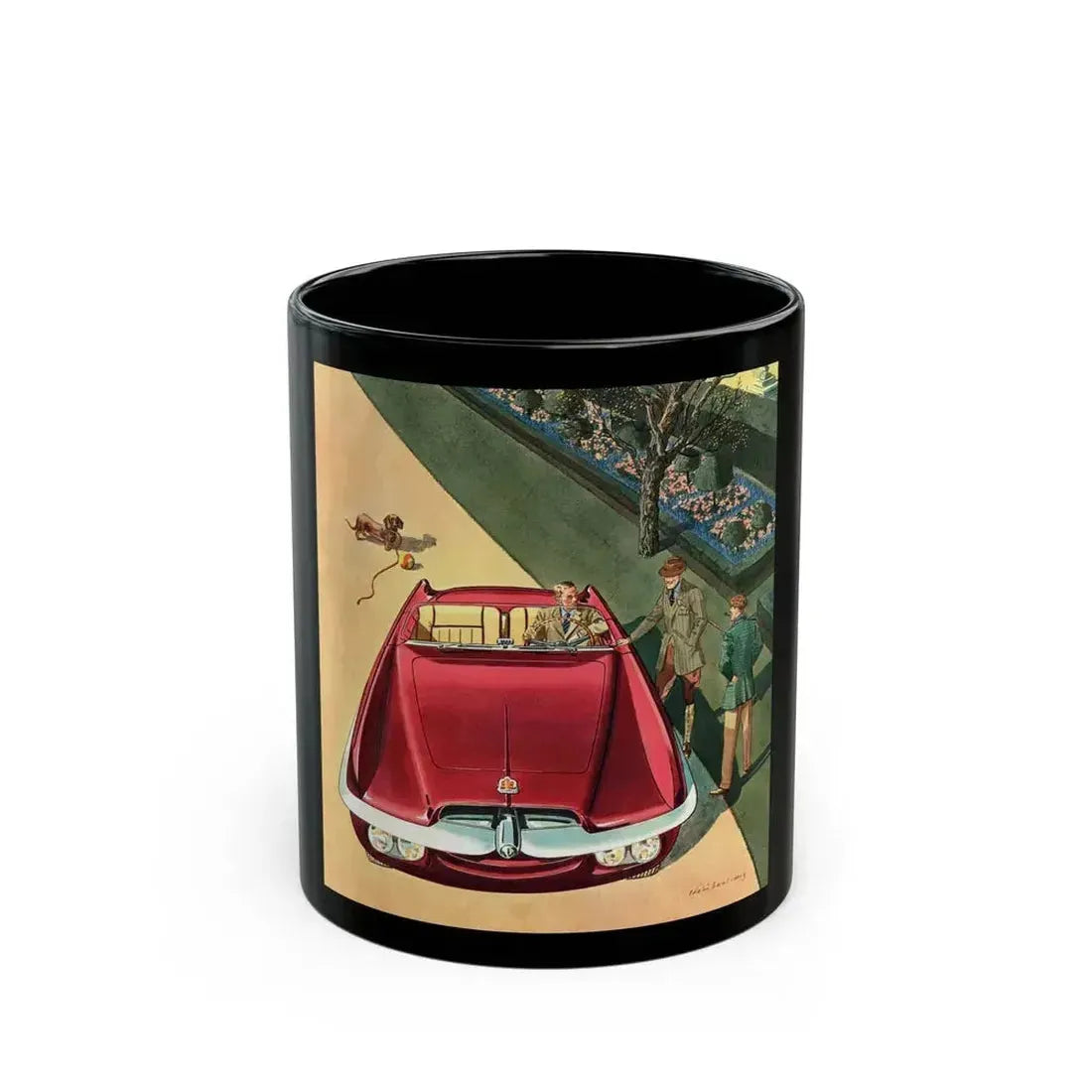 Dodge Firearrow, Esquire magazine, August 1954 - Black Coffee Mug 11oz - Go Mug Yourself