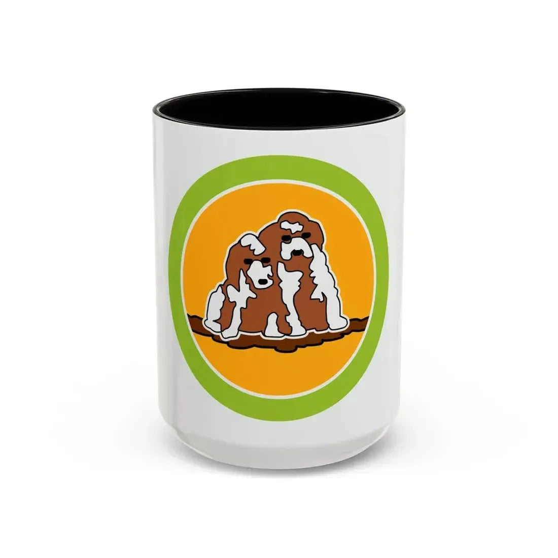 Dog Care (Boy Scout Merit Badge) Accent Coffee Mug 15oz Black - Go Mug Yourself