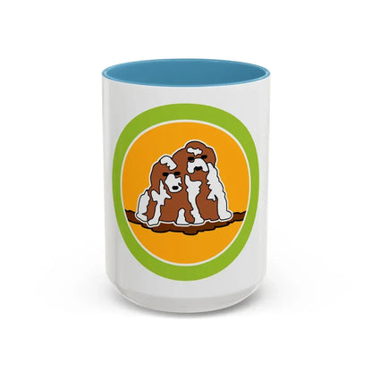 Dog Care (Boy Scout Merit Badge) Accent Coffee Mug 15oz Light Blue - Go Mug Yourself