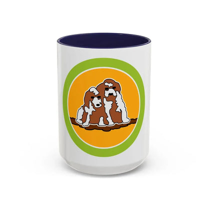 Dog Care (Boy Scout Merit Badge) Accent Coffee Mug 15oz Navy - Go Mug Yourself