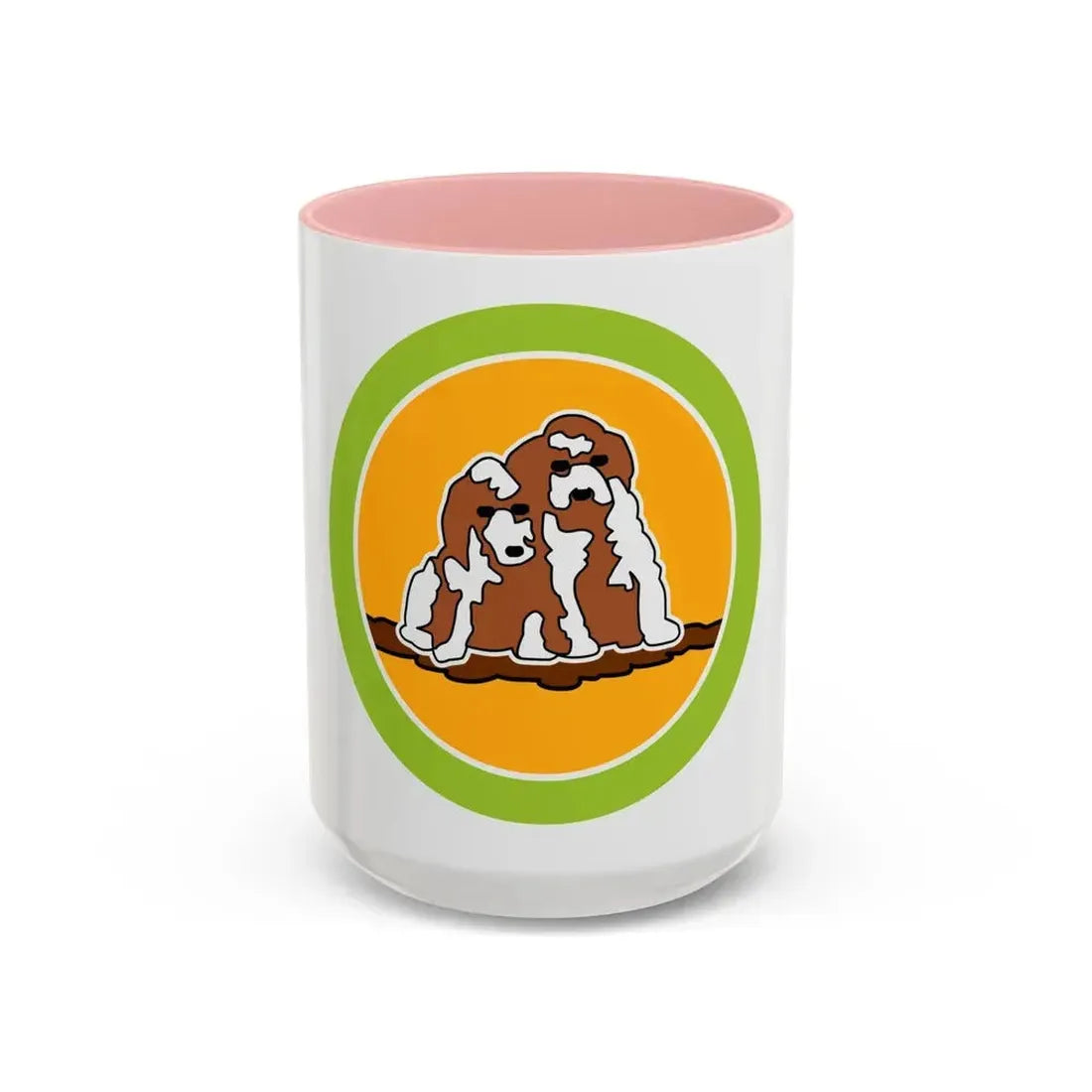 Dog Care (Boy Scout Merit Badge) Accent Coffee Mug 15oz Pink - Go Mug Yourself