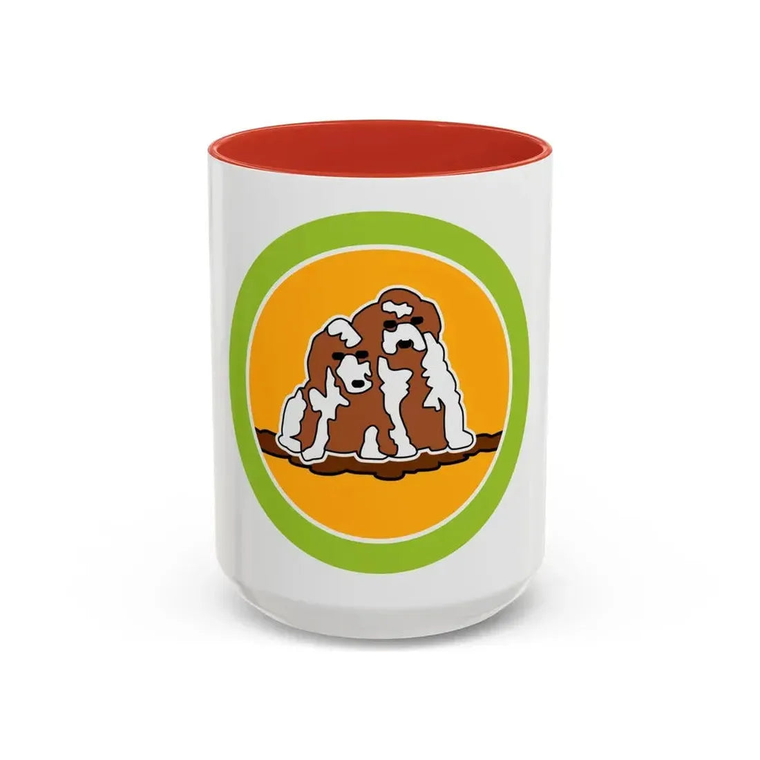 Dog Care (Boy Scout Merit Badge) Accent Coffee Mug 15oz Red - Go Mug Yourself