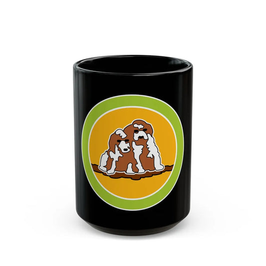 Dog Care (Boy Scout Merit Badge) Black Coffee Mug-15oz-Go Mug Yourself