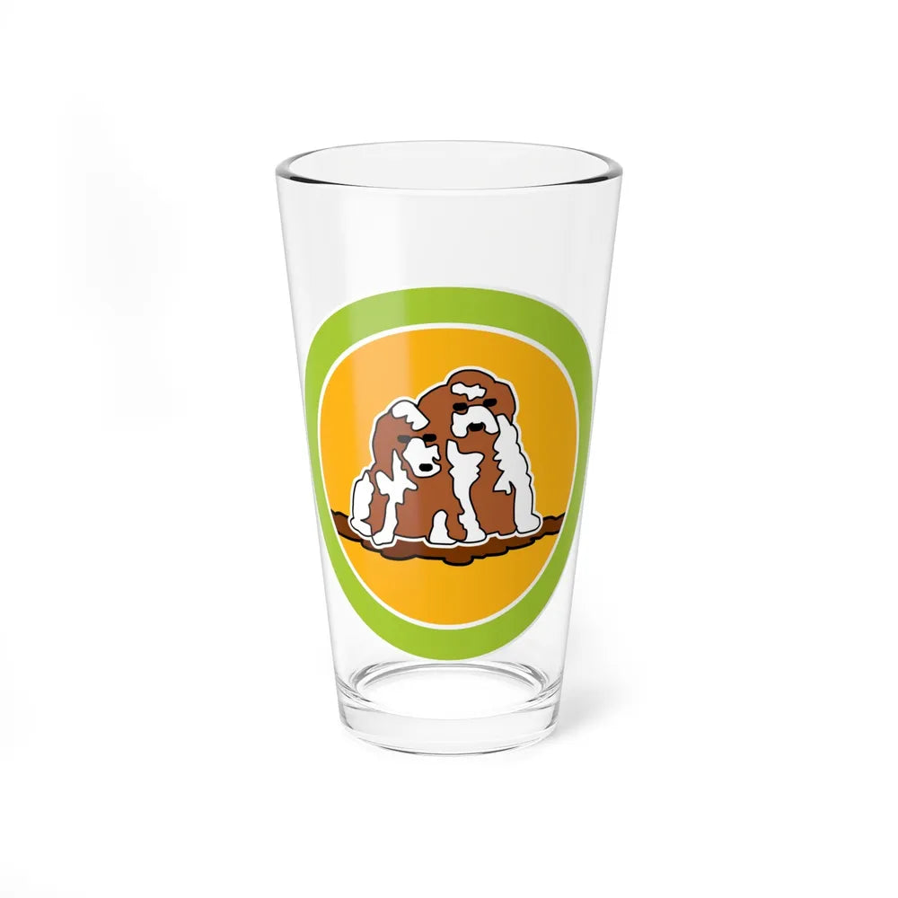 Dog Care (Boy Scout Merit Badge) Pint Glass 16oz-16oz-Go Mug Yourself