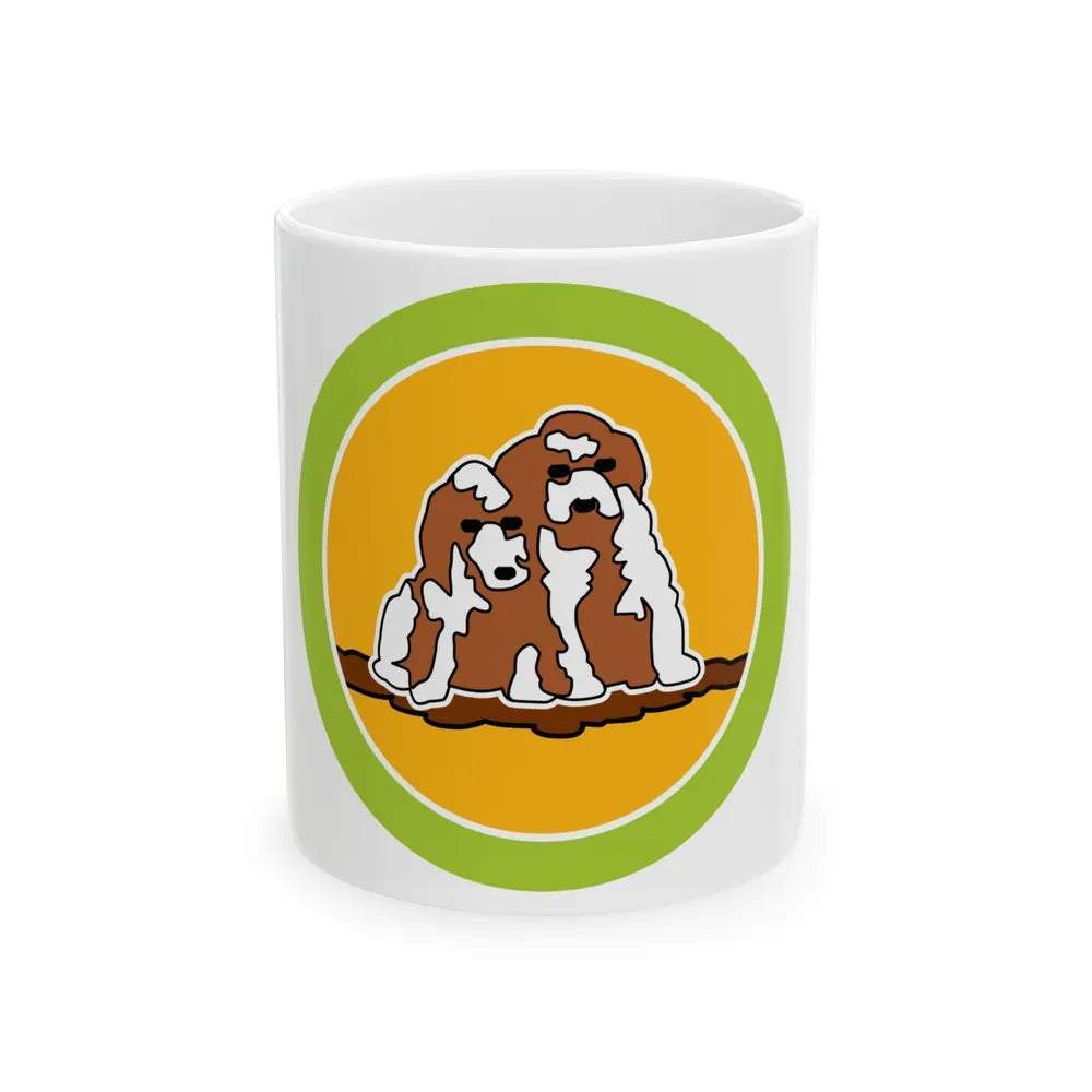 Dog Care (Boy Scout Merit Badge) White Coffee Mug-11oz-Go Mug Yourself