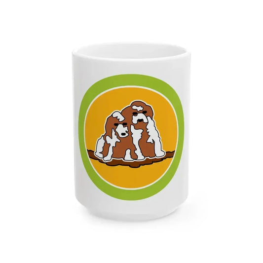 Dog Care (Boy Scout Merit Badge) White Coffee Mug 15oz - Go Mug Yourself