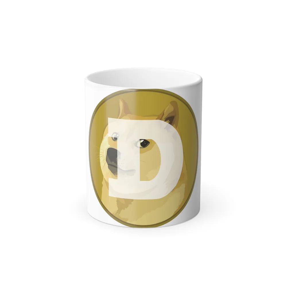 DOGECOIN DOGE (Cryptocurrency) Color Changing Mug 11oz-11oz-Go Mug Yourself