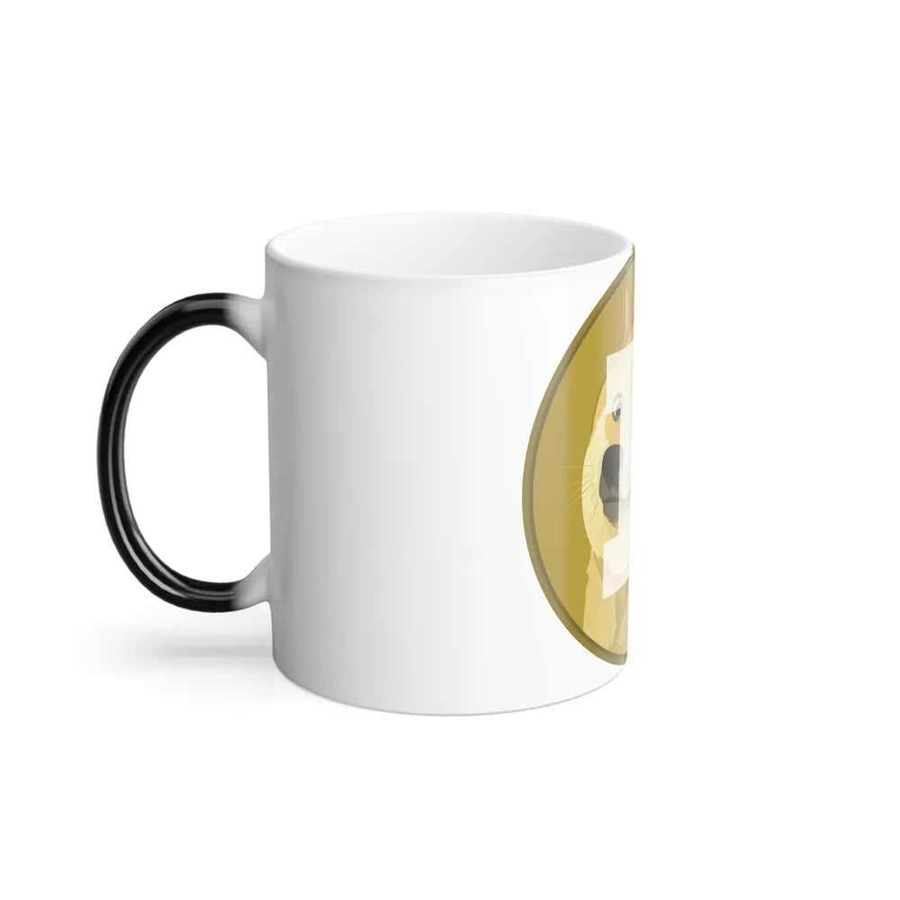 DOGECOIN DOGE (Cryptocurrency) Color Changing Mug 11oz-Go Mug Yourself