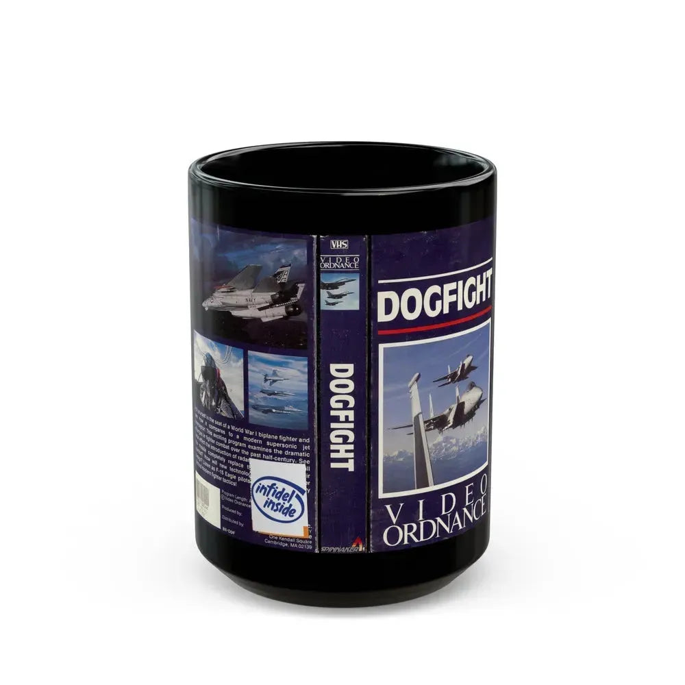 DOGFIGHT VIDEO ORDNANCE (VHS COVER) - Black Coffee Mug 15oz - Go Mug Yourself