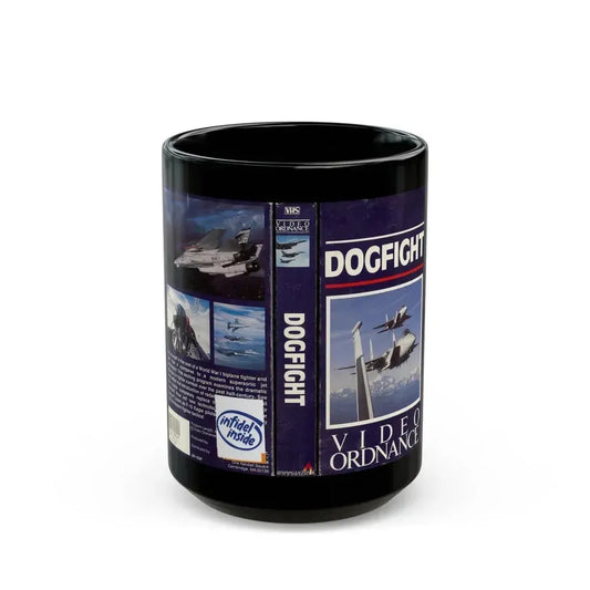 DOGFIGHT VIDEO ORDNANCE (VHS COVER) - Black Coffee Mug 15oz - Go Mug Yourself