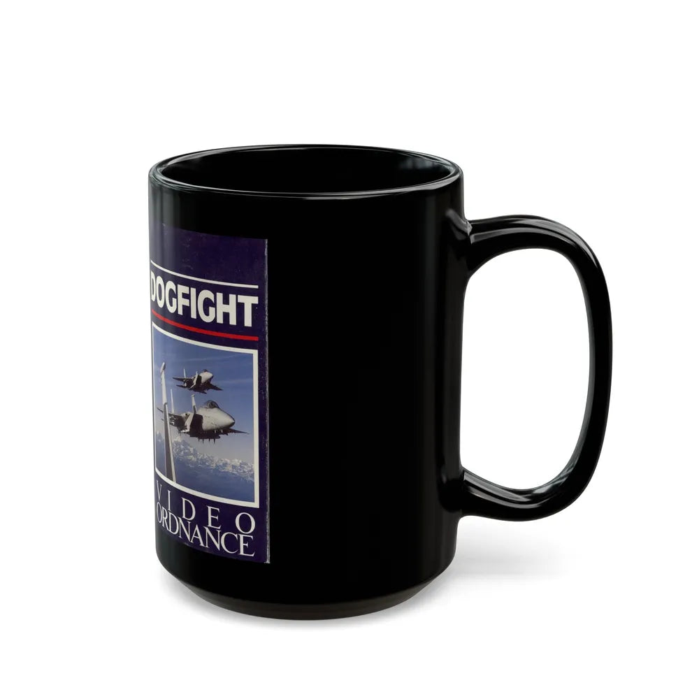 DOGFIGHT VIDEO ORDNANCE (VHS COVER) - Black Coffee Mug-Go Mug Yourself