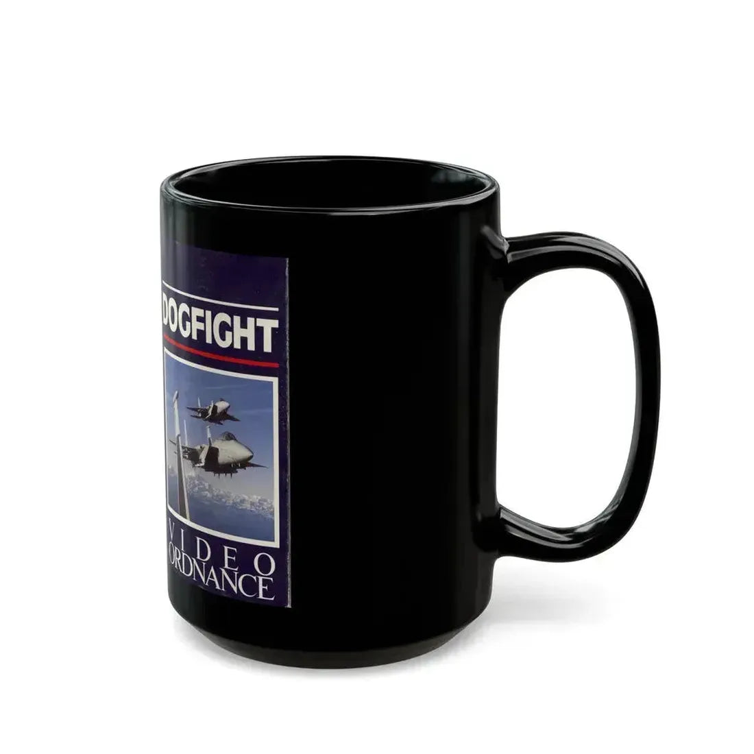DOGFIGHT VIDEO ORDNANCE (VHS COVER) - Black Coffee Mug - Go Mug Yourself