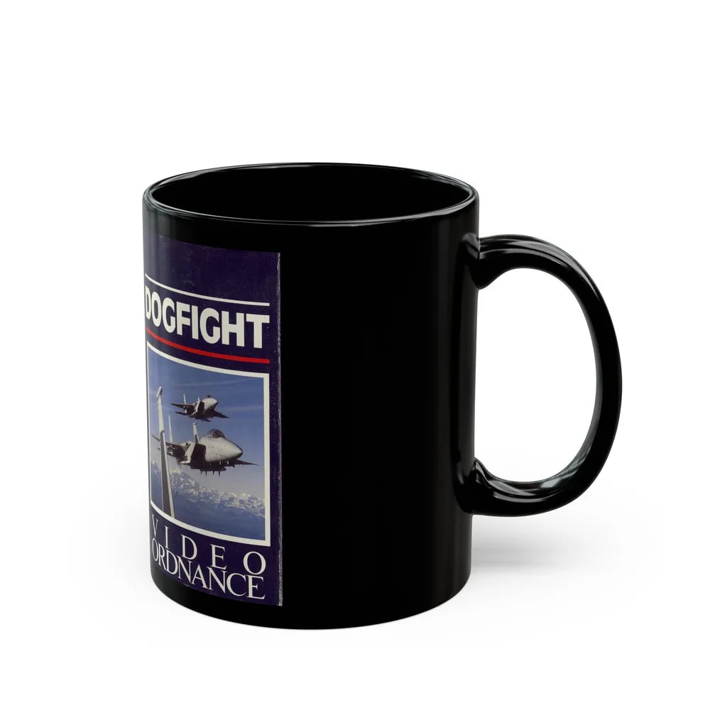 DOGFIGHT VIDEO ORDNANCE (VHS COVER) - Black Coffee Mug-Go Mug Yourself