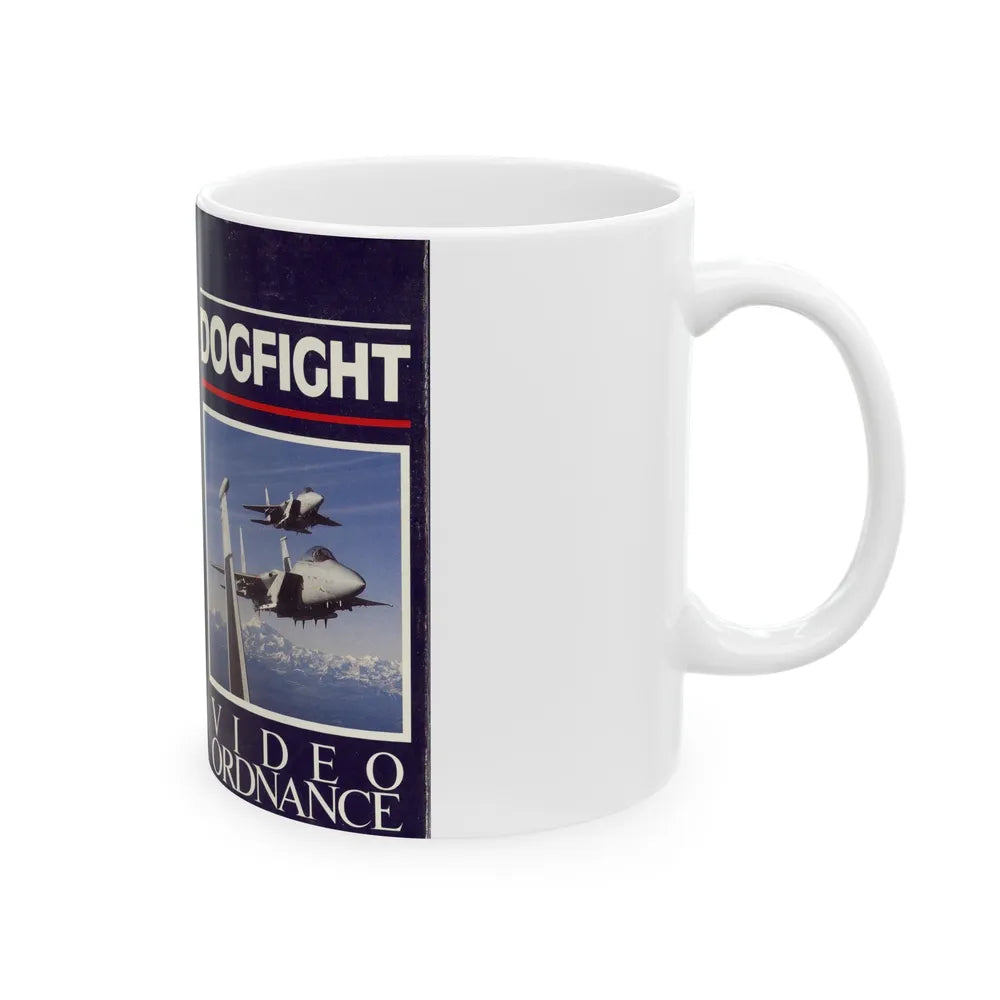 DOGFIGHT VIDEO ORDNANCE (VHS COVER) - White Coffee Mug-Go Mug Yourself