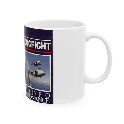 DOGFIGHT VIDEO ORDNANCE (VHS COVER) - White Coffee Mug - Go Mug Yourself