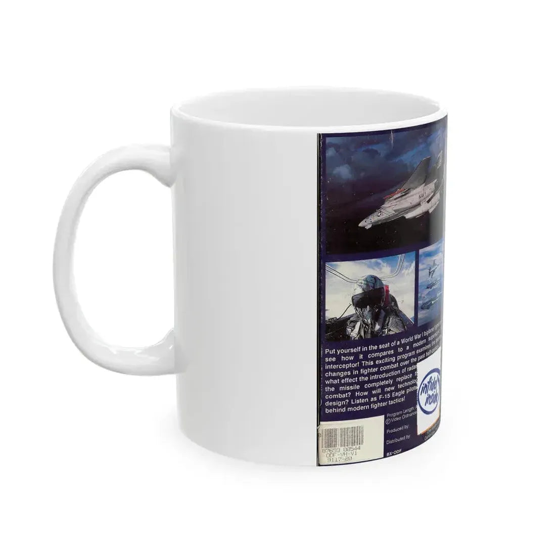 DOGFIGHT VIDEO ORDNANCE (VHS COVER) - White Coffee Mug - Go Mug Yourself
