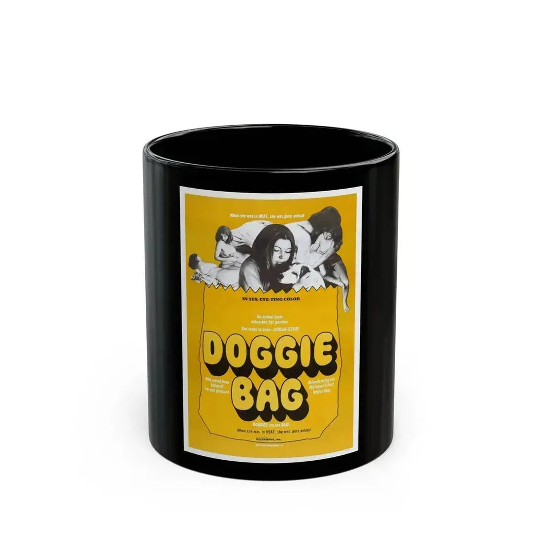 DOGGIE BAG 1969 Movie Poster - Black Coffee Mug 11oz - Go Mug Yourself