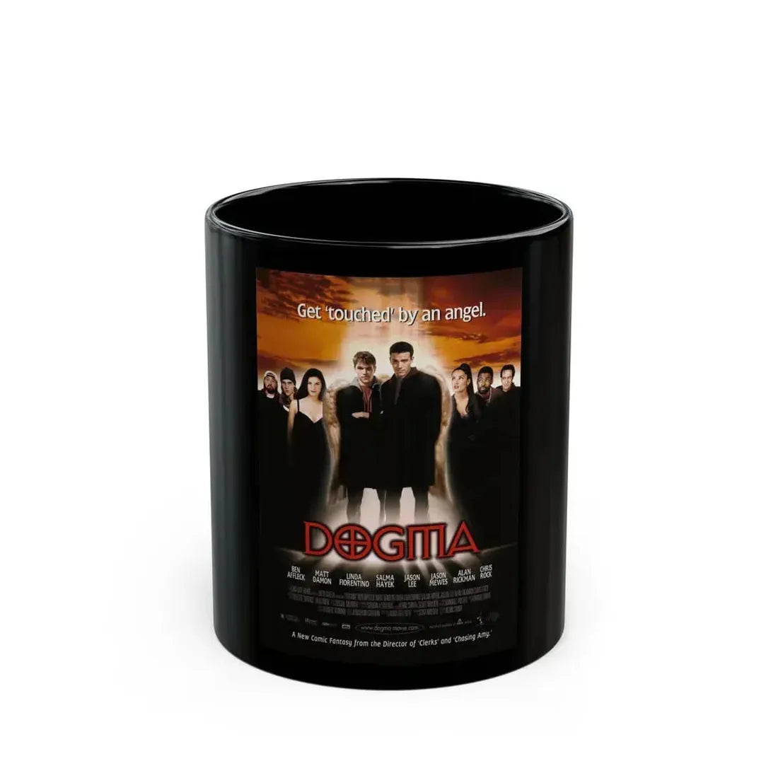 DOGMA 1999 Movie Poster - Black Coffee Mug 11oz - Go Mug Yourself