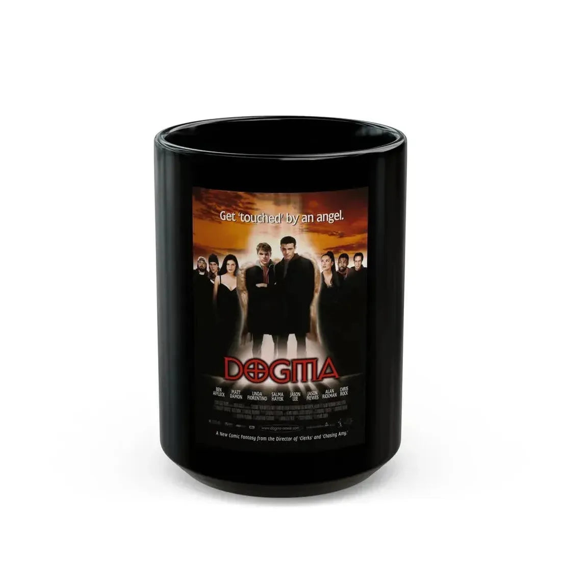 DOGMA 1999 Movie Poster - Black Coffee Mug 15oz - Go Mug Yourself