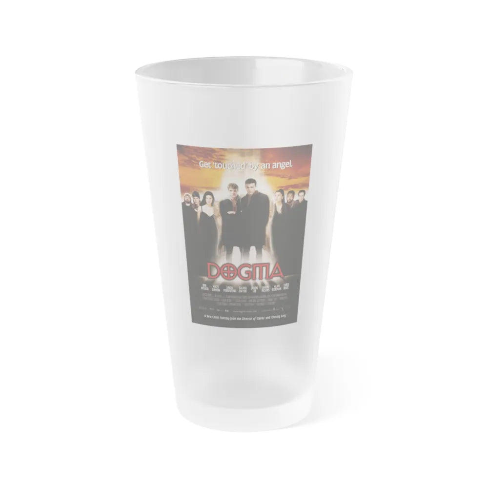 DOGMA 1999 Movie Poster - Frosted Pint Glass 16oz-16oz-Frosted-Go Mug Yourself