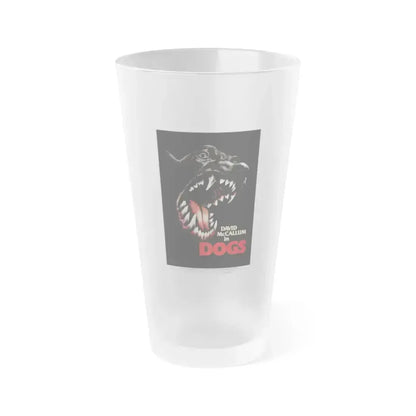 DOGS 1976 Movie Poster - Frosted Pint Glass 16oz 16oz Frosted - Go Mug Yourself