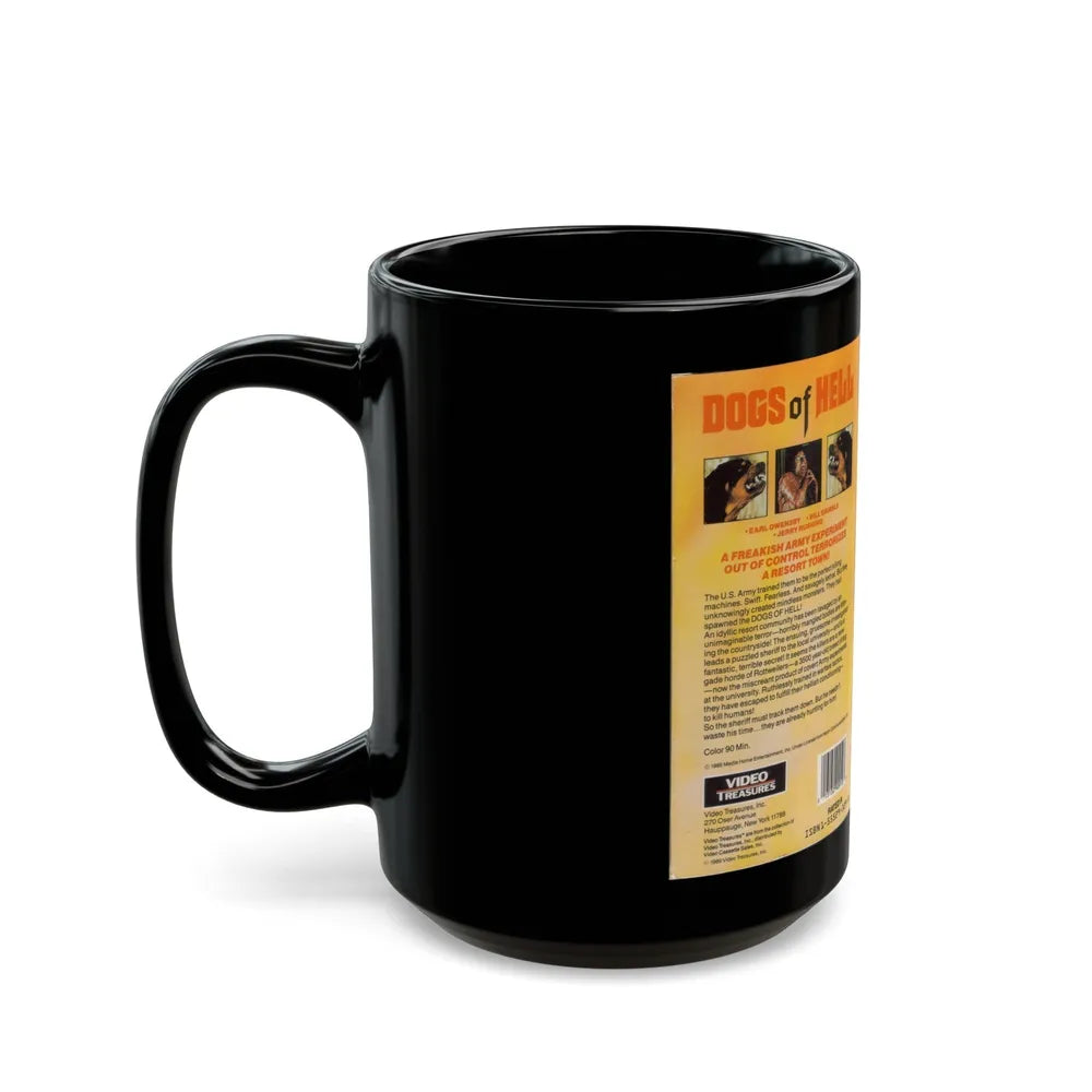 DOGS OF HELL (VHS COVER) - Black Coffee Mug-Go Mug Yourself