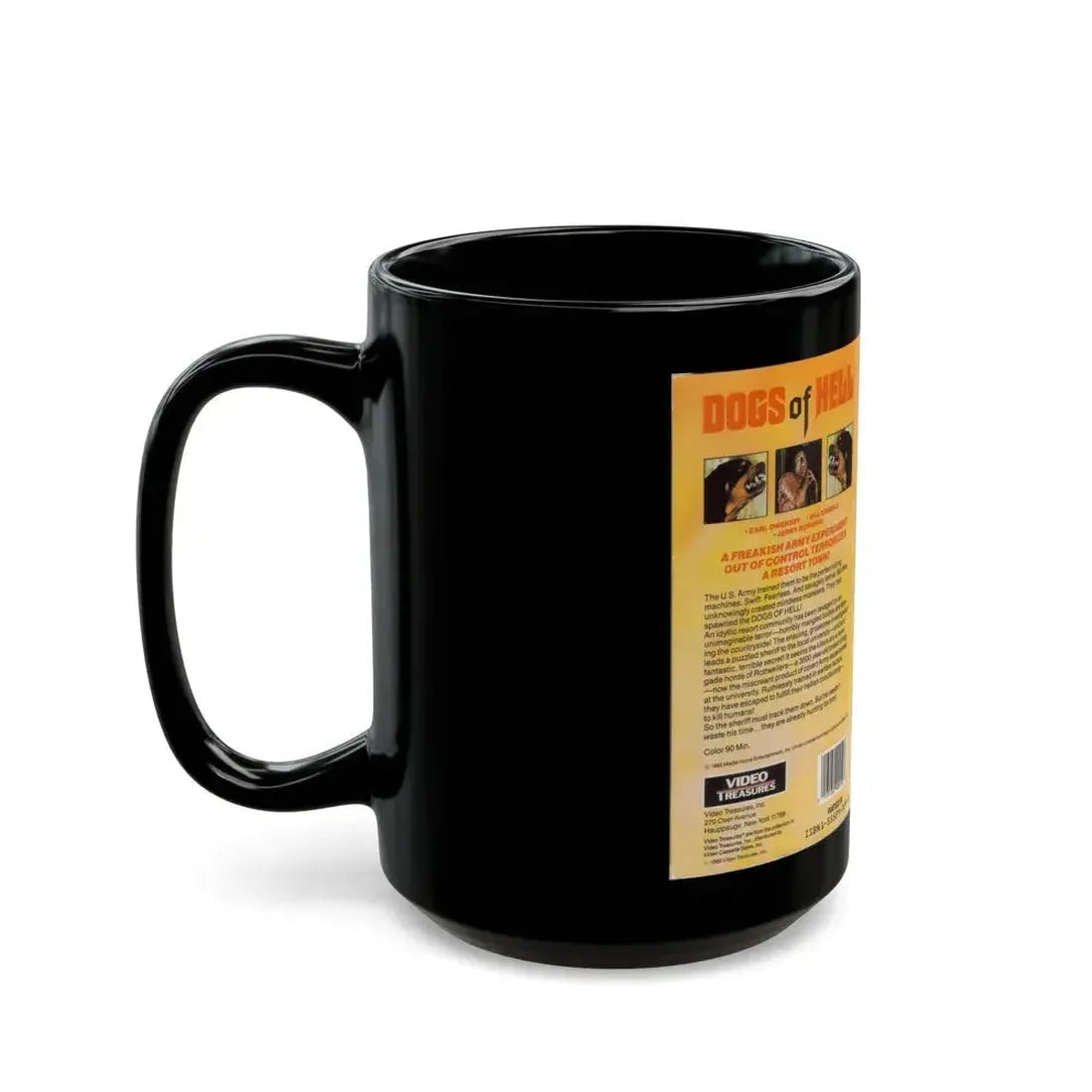 DOGS OF HELL (VHS COVER) - Black Coffee Mug - Go Mug Yourself