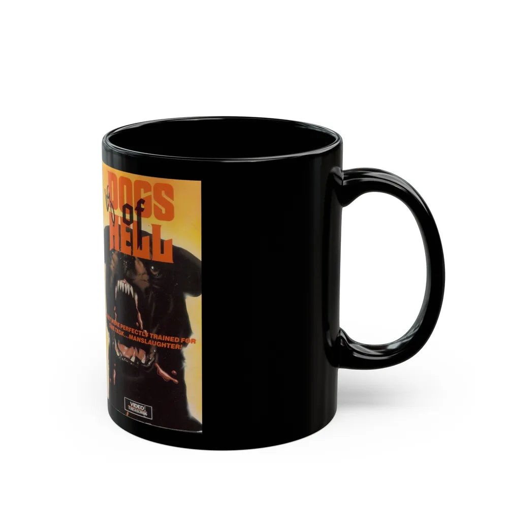 DOGS OF HELL (VHS COVER) - Black Coffee Mug-Go Mug Yourself