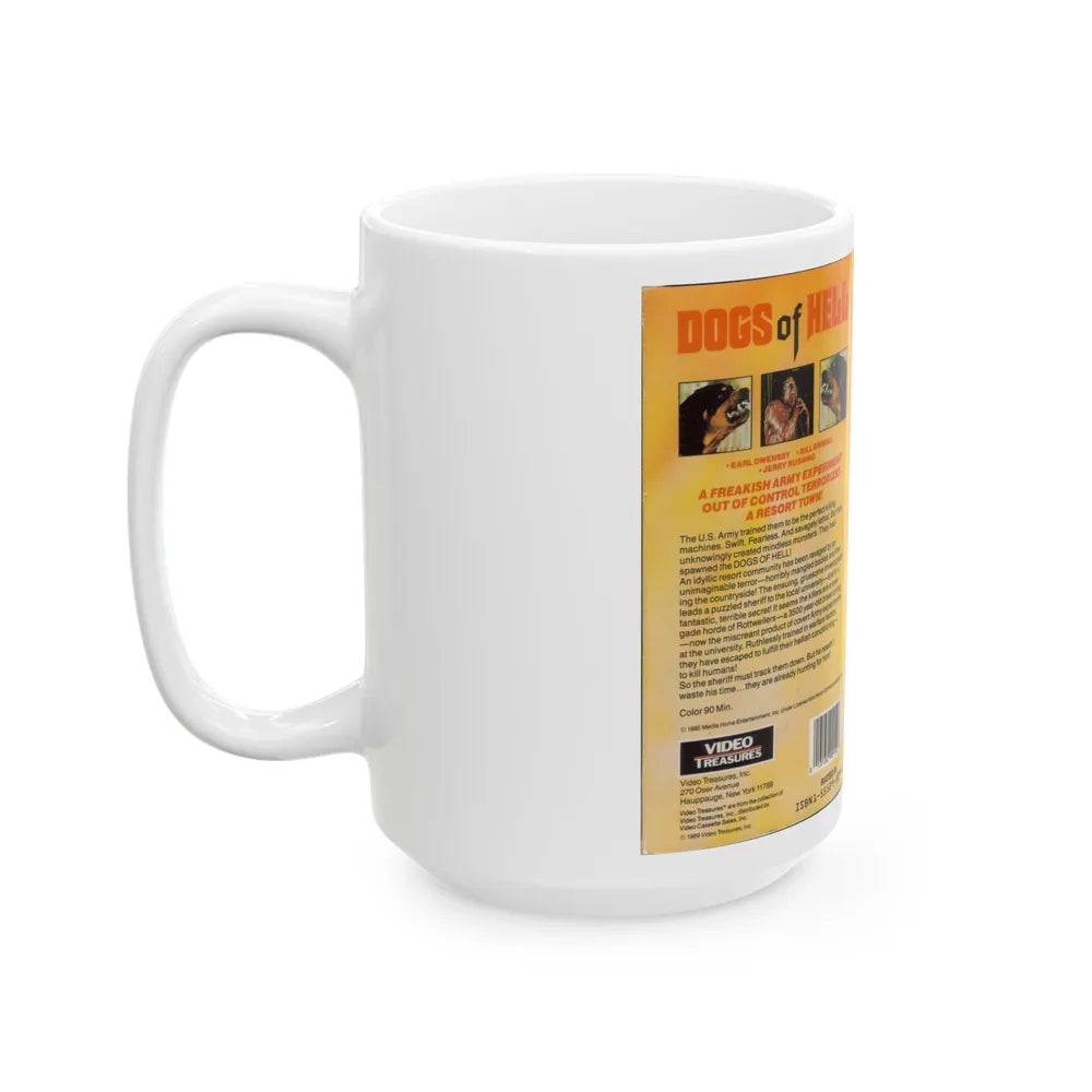 DOGS OF HELL (VHS COVER) - White Coffee Mug-Go Mug Yourself